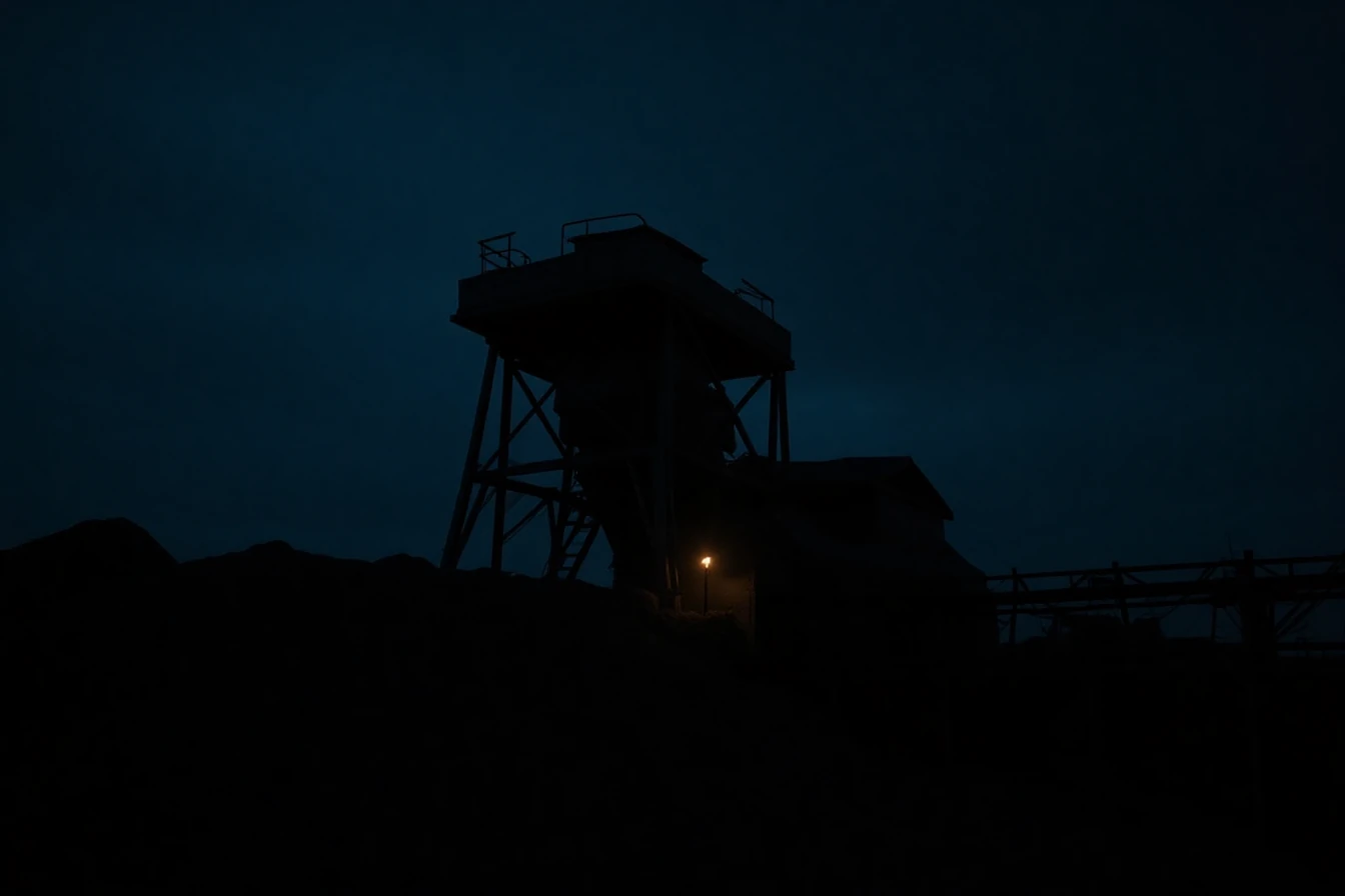 An anthracite coal breaker in the Schuylkill region