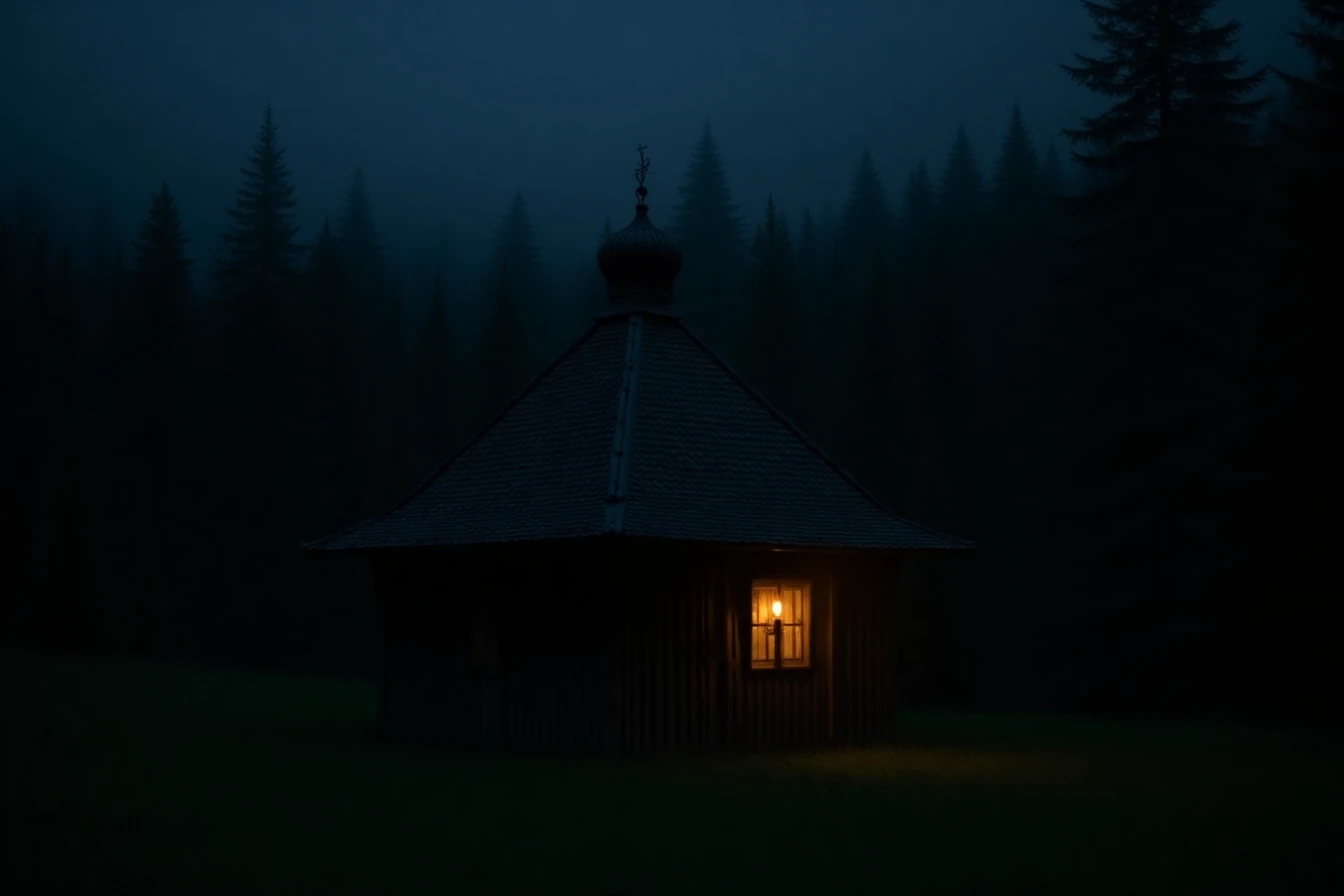 A Carpatho-Rusyn Greek-Catholic village church in the Carpathian foothills